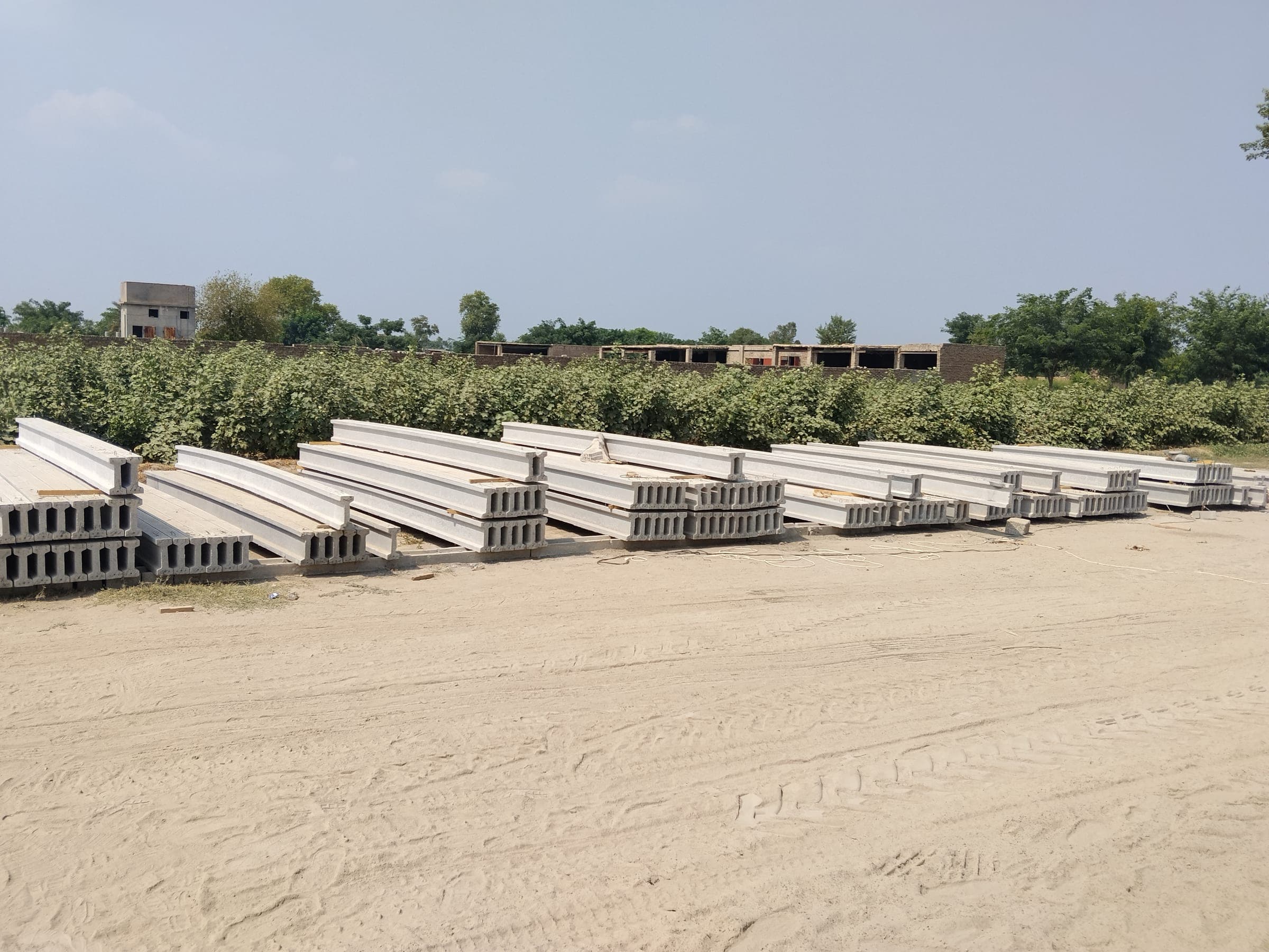 Hollow-Core Girders at the Alfalah Concrete yard