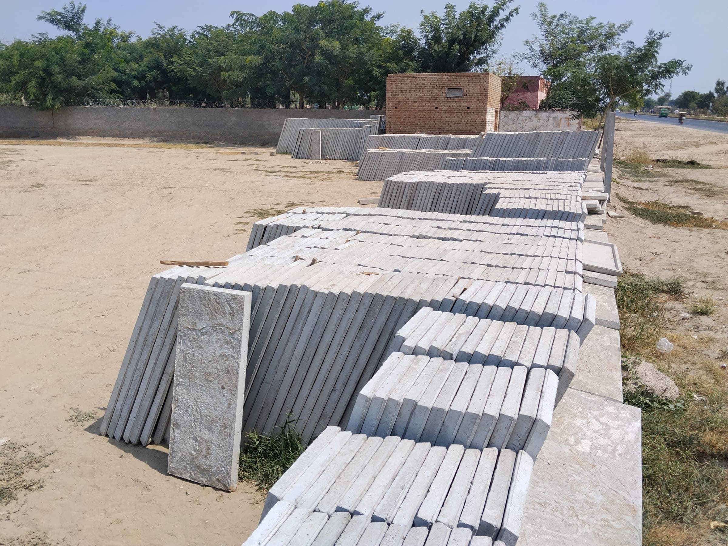 Precast Roof Slabs at the Alfalah Concrete yard